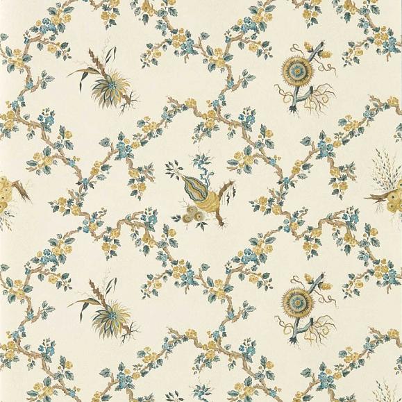 Обои Sanderson 217319 Trelliage Chamomile/Chalk