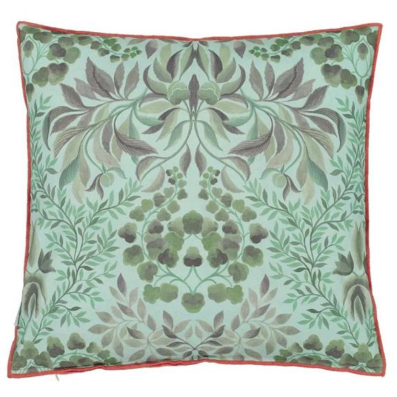 Подушка CCDG1382, Ikebana Damask, Aqua, Designers Guild 50 x 50см