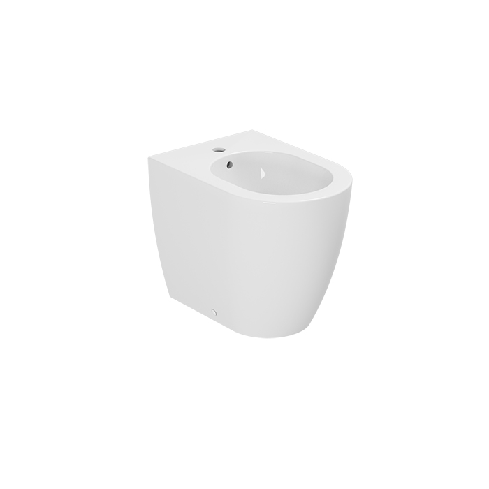 Azzurra Comoda Биде приставное с 1 отв. под смеситель 51,5х36 см, цвет: Bianco lucido