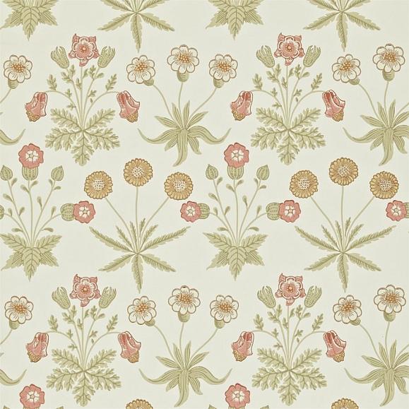 Обои Morris 212560 Daisy Coral/Manilla