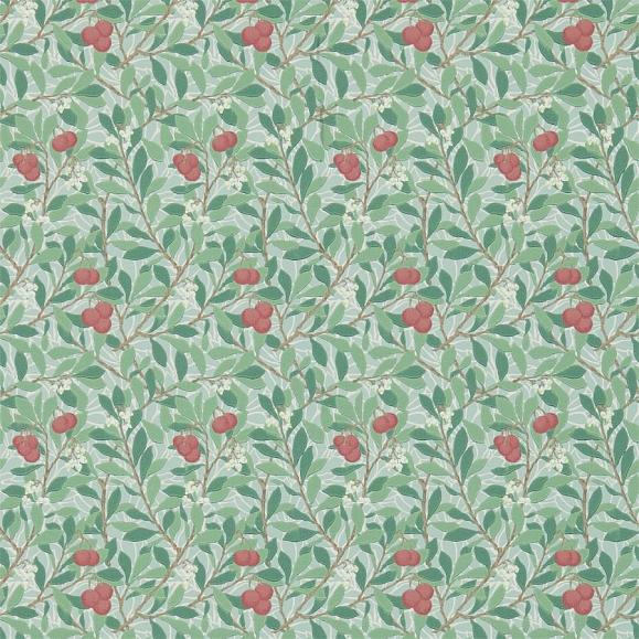 Обои Morris 214719 Arbutus Thyme/Coral