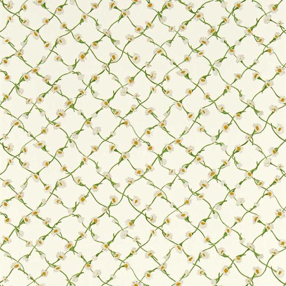 Обои Harlequin 113043 Daisy Trellis Emerald/Pearl