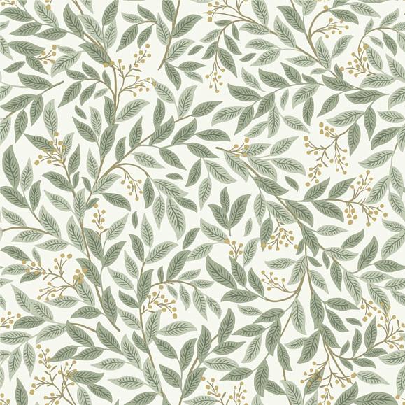 Обои York RF7465 Willowberry Sage & White