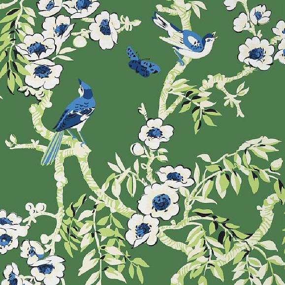 Обои Thibaut T20841 Yukio Green