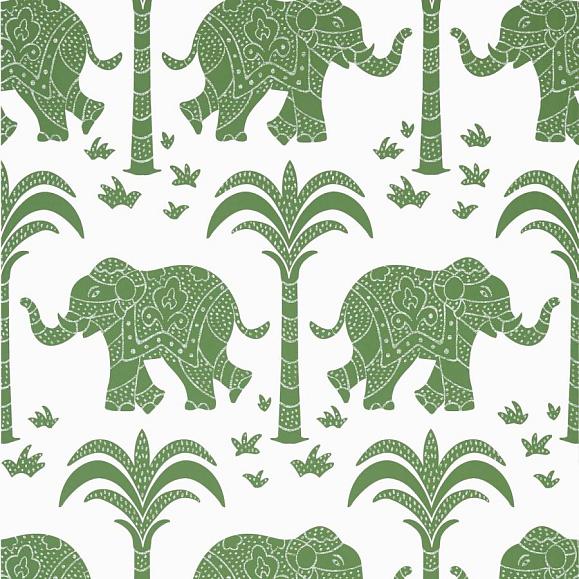 Обои Thibaut T16201 Elephant Green
