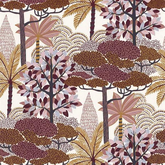 Обои Casamance 75380202 Marakanda Blanc/bois de rose