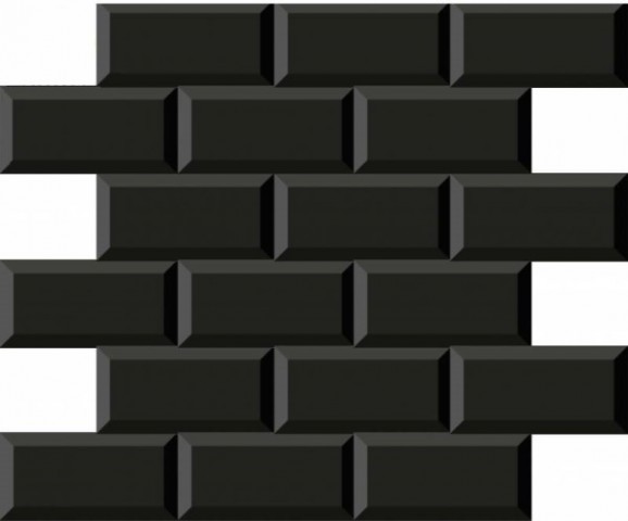Black & White Mosaico Minimetro Negro