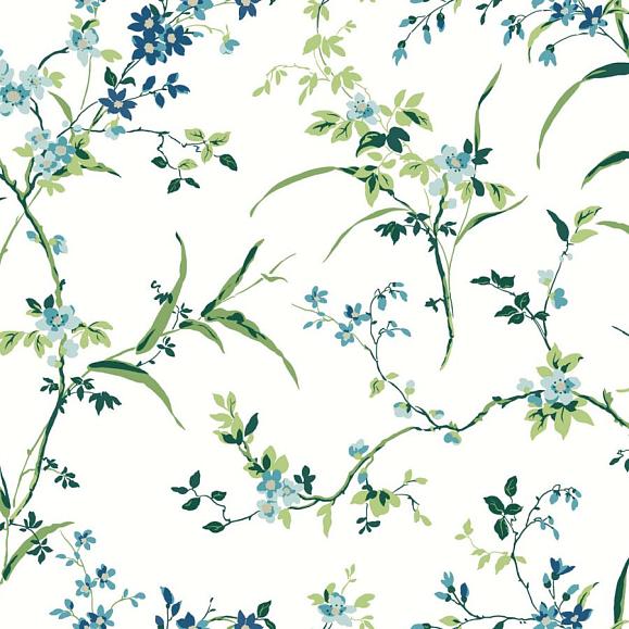 Обои York BL1744 Blossom Branches White/Blue