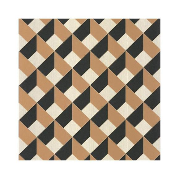 Обои Caselio 105092953 Square Noir camel