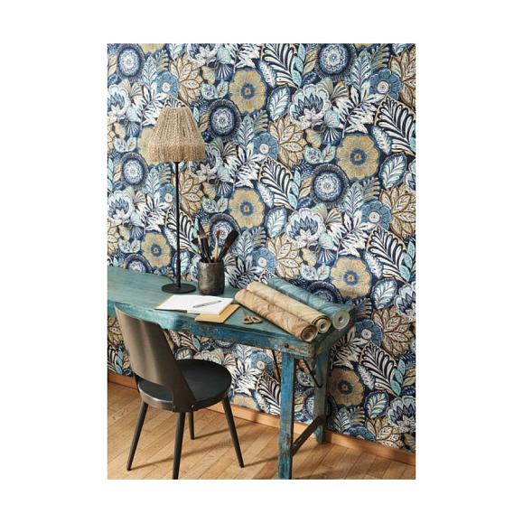 Обои Casadeco 88156822 Batik Bleu indigo