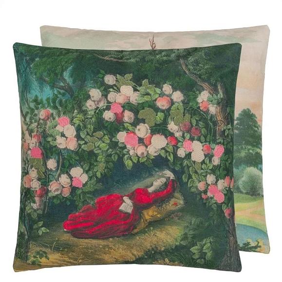 Подушка CCJD5076, Bower of Roses, Forest, John Derian 50x50см