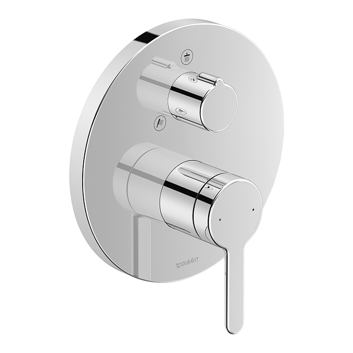 Duravit C.1 Смеситель для душа, встраиваемый, с переключателем потоков, цвет: хром