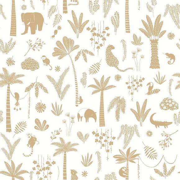 Обои Casadeco 200762606 Poetic Jungle Camel