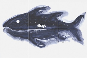 IL PESCE CELESTE 60X40