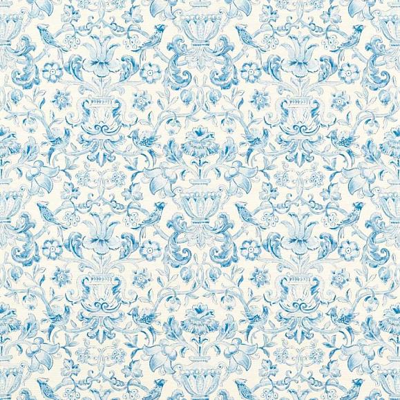 Обои Zoffany 313015 Pompadour Print Indigo