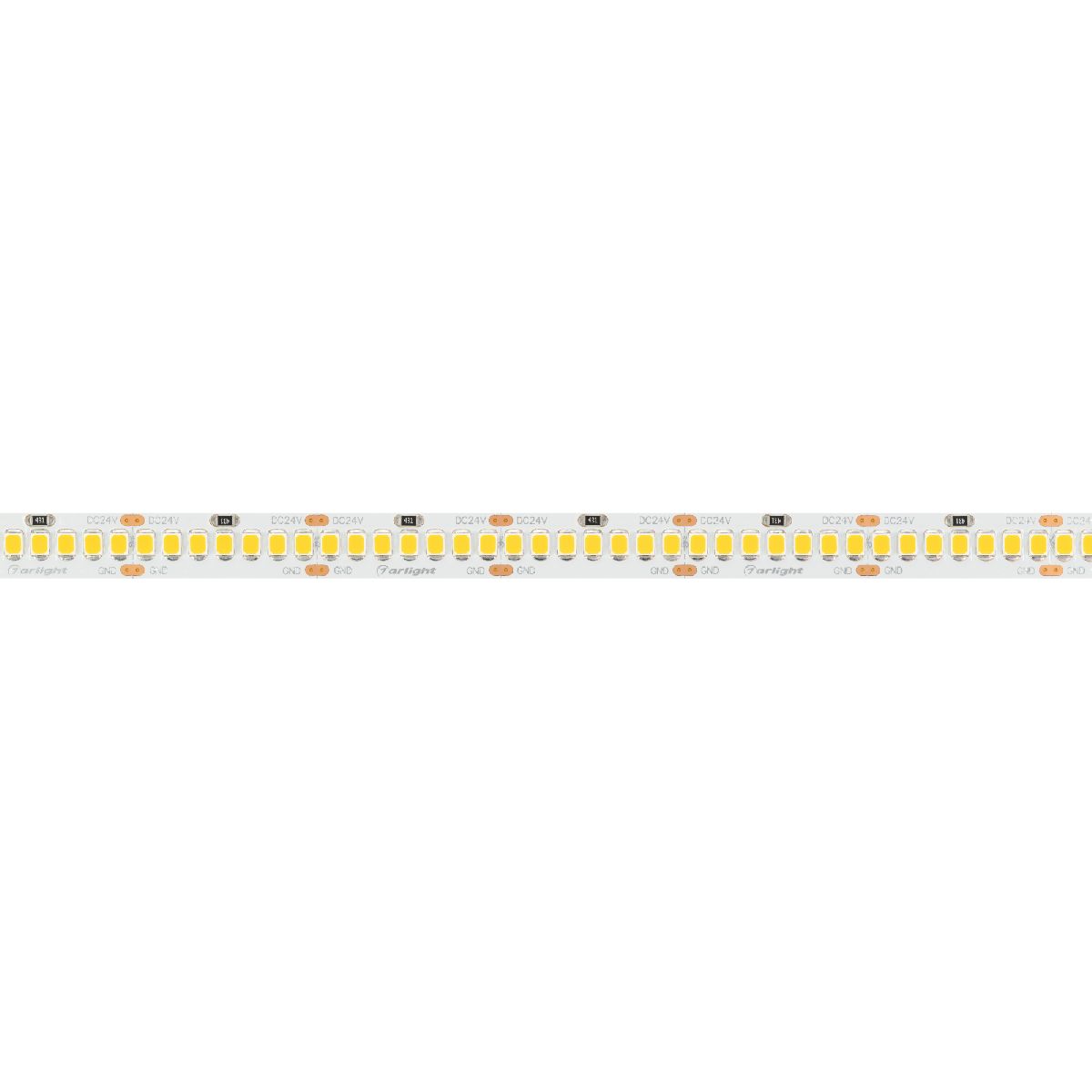 Светодиодная лента Arlight RT-A252-10mm 24V Warm2400 (11 W/m, IP20, 2835, 5m) (Arlight, 10 Вт/м, IP20) 028620(2)