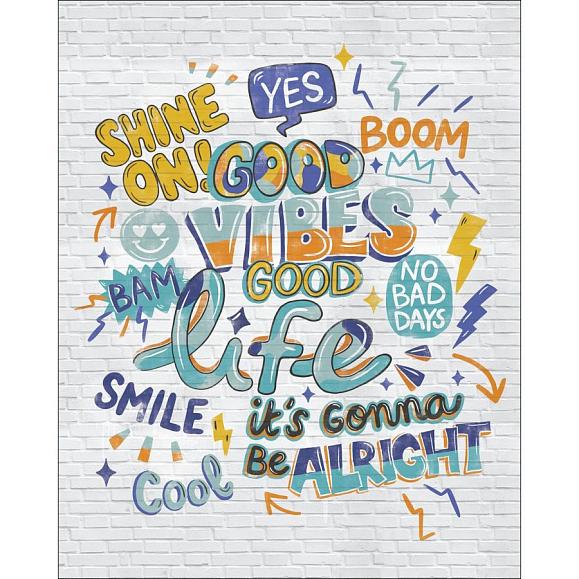 Панно Caselio 104786905 Good Vibes Multicouleurs