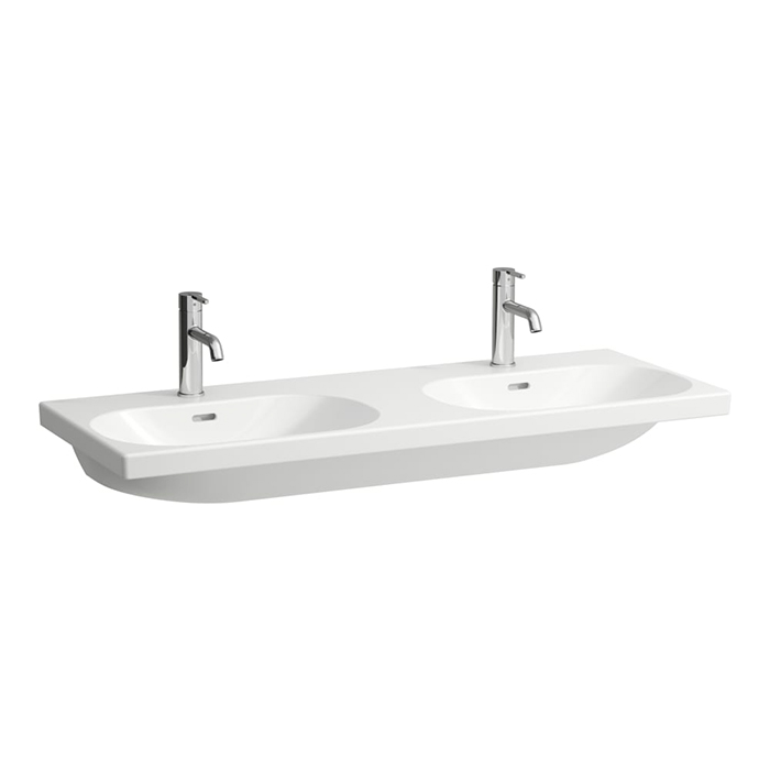Laufen LUA Раковина подвесная 120x46см, двойная, с 1 отв., цвет: белый глянцевый
