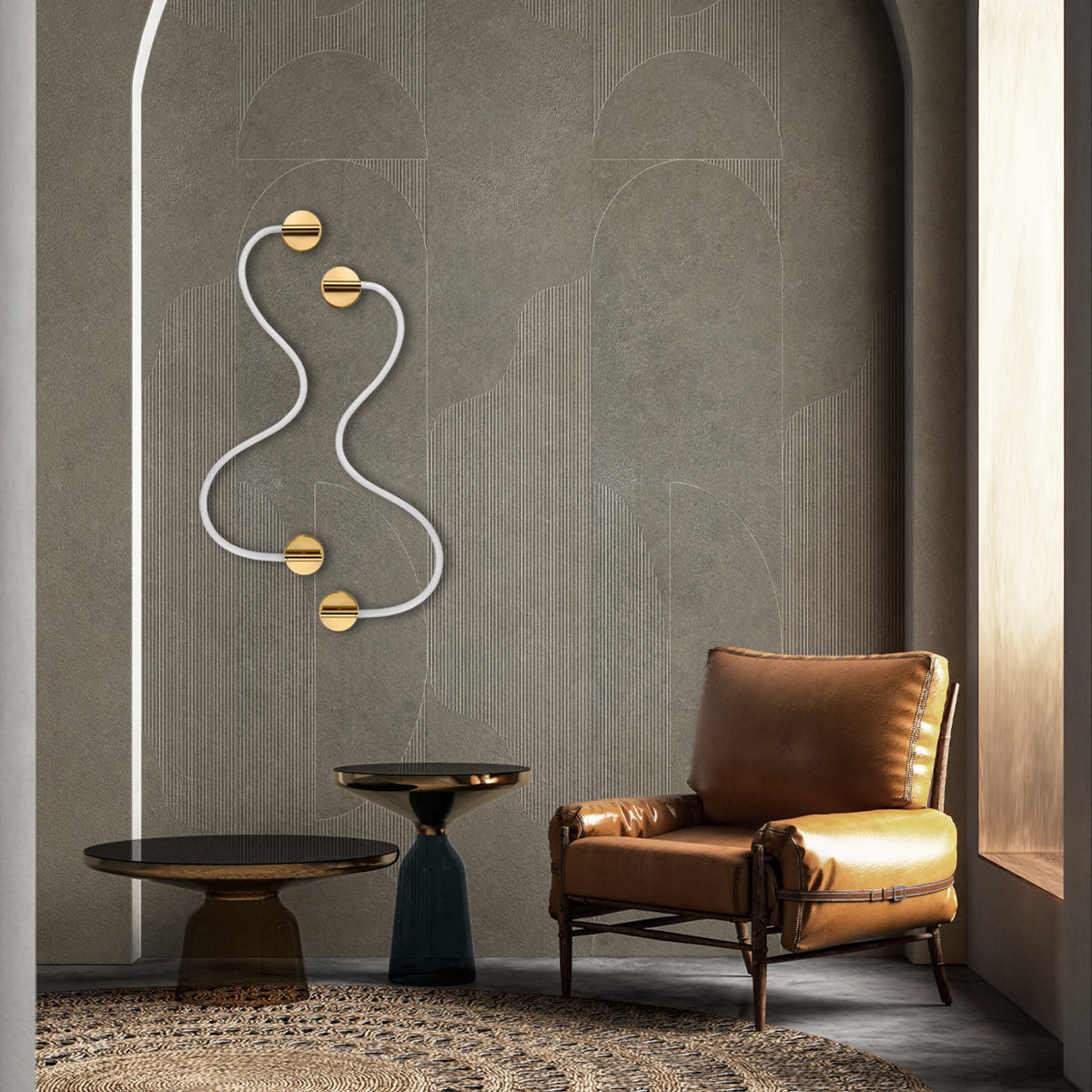 Настенный светильник Loft IT Thread 10388W Brass