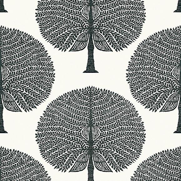 Обои Thibaut T10602 Mulberry Tree Black and White