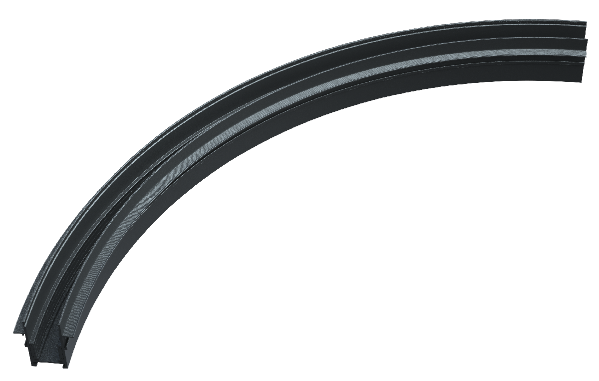 Радиусный магнитный шинопровод iLedex Vision 4822-1/4-D800-BK