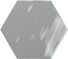 CERAMICA RIBESALBES GEOMETRY Hex Grey Glossy