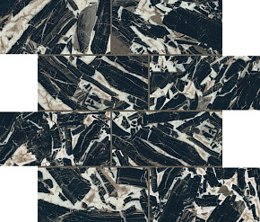 REX CERAMICHE ETOILE DE REX Mosaico Brown River Glossy 6mm