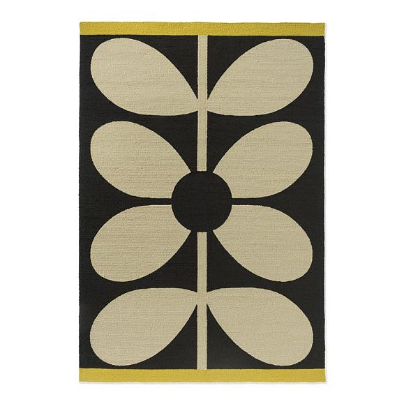 Ковер Orla Kiely 463705(140x200) Giant Sixties Stem Outdoor Noir 140x200 см
