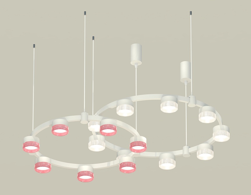 Комплект подвесного светильника Ambrella Light Techno Ring XR92081310 (A9208x2, C9241, C9236, N8480, N8486)