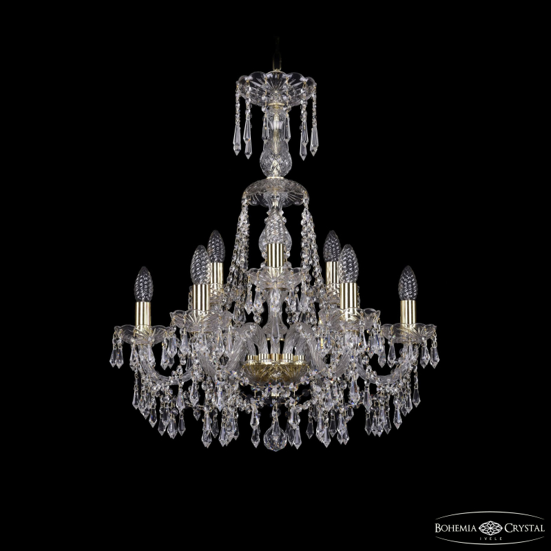 Подвесная люстра Bohemia Ivele Crystal 1403/6+3/195/XL-65 G