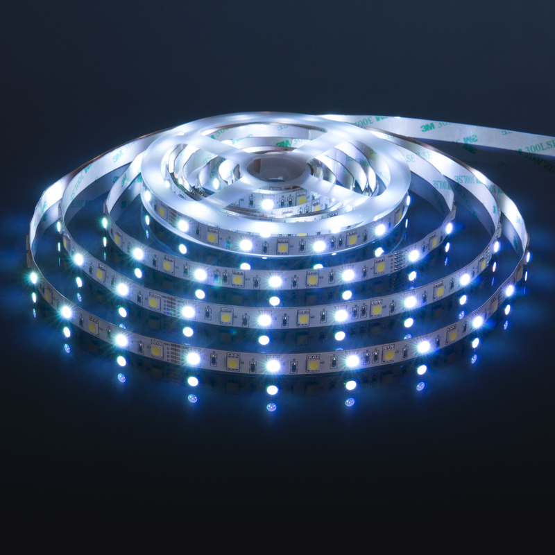 Светодиодная лента Elektrostandard 24V 14,4W 60Led 5050+5050 IP20 MIX RGB/холодный белый, 5м 4690389172274 a053731