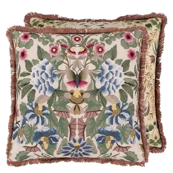 Подушка CCDG1380, Ikebana Damask Embroidery, Cameo, Designers Guild 55 x 55см