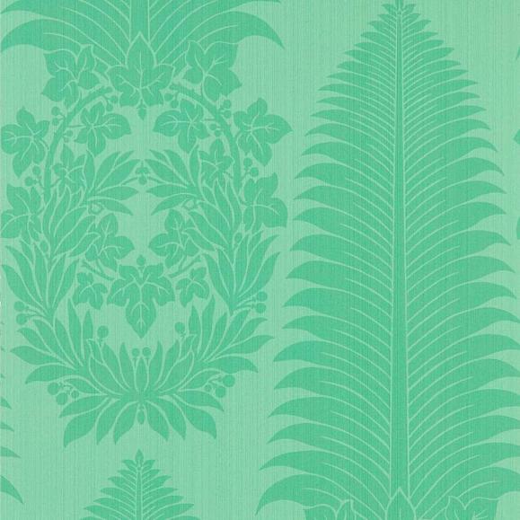 Обои Zoffany 313024 Marsden'S Palm Damask Pale Poisen