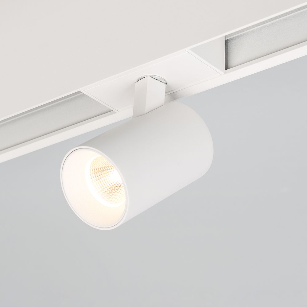 Трековый магнитный светильник Arlight MAG-SPOT-45-R85-12W Warm3000 (WH, 36 deg, 24V, DALI) 046591