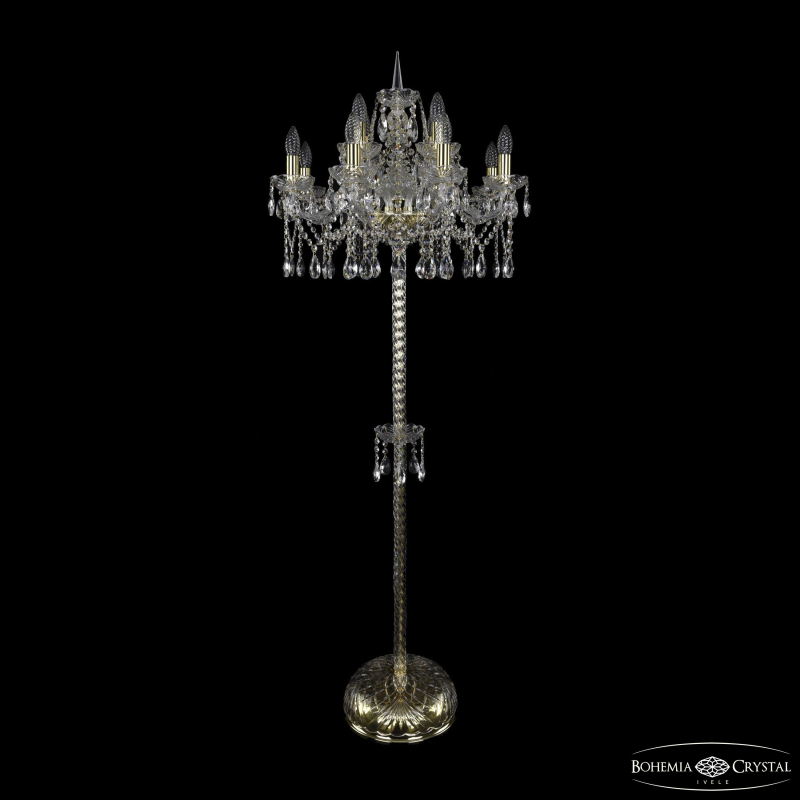 Торшер Bohemia Ivele Crystal 1413T2/8+4/200-165 G