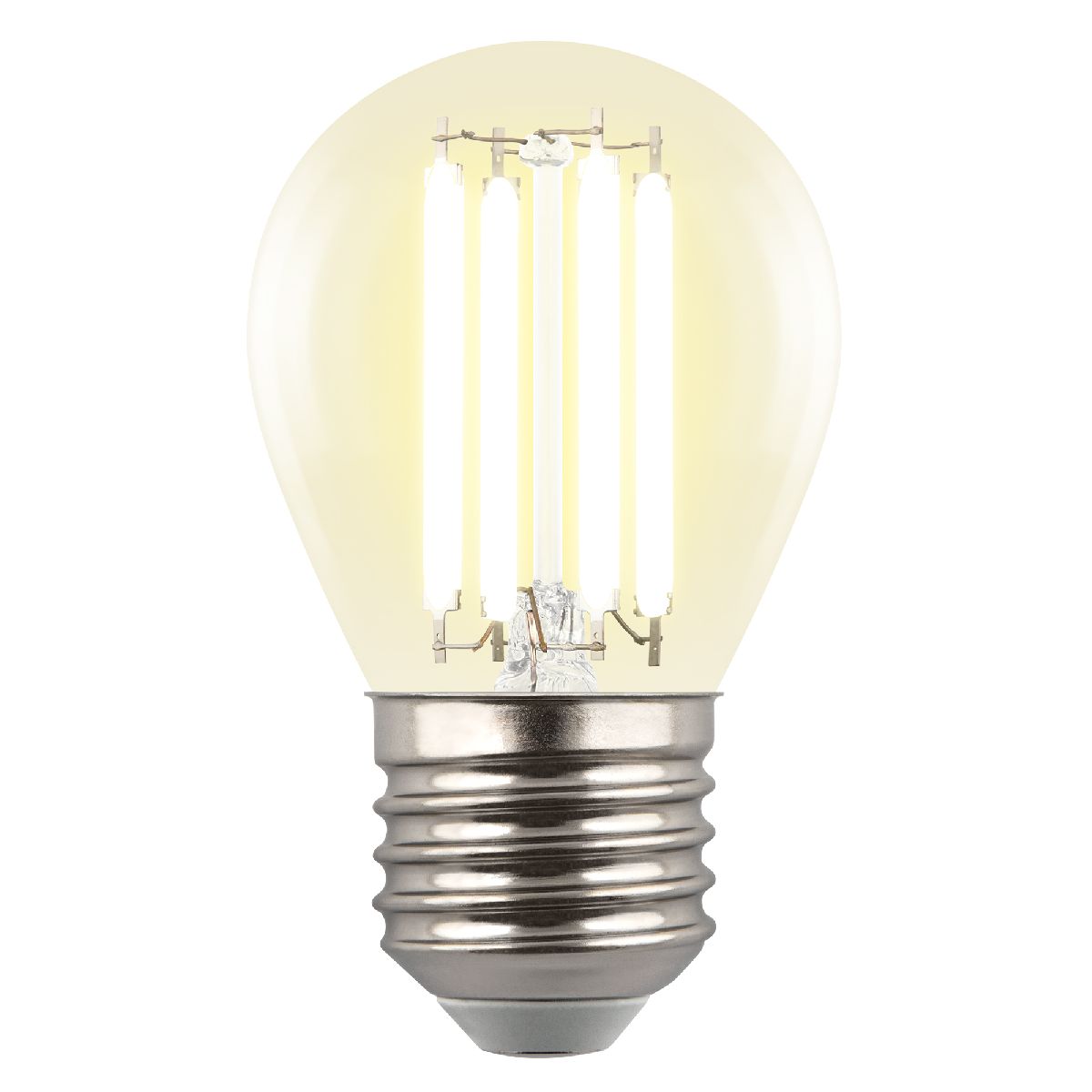 Лампа светодиодная филаментная Uniel LED-G45-4W/3000K/E27/CL GLY01TR UL-00011940