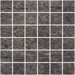 IMPRONTA CERAMICHE STONE MIX Mosaico Ardesia Black Nat/Ret Матовый