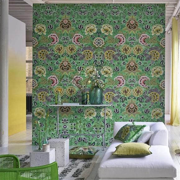 Панно Designers Guild PDG1168/02 Rose De Damas Jade