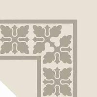 ETRURIA DESIGN VINTAGE Pattern 2: Bordura Angolo Monocolore (Bianco decoro Girgio)
