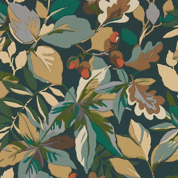Обои Sanderson 217224 Robin's Wood Forest Green/Sap Green