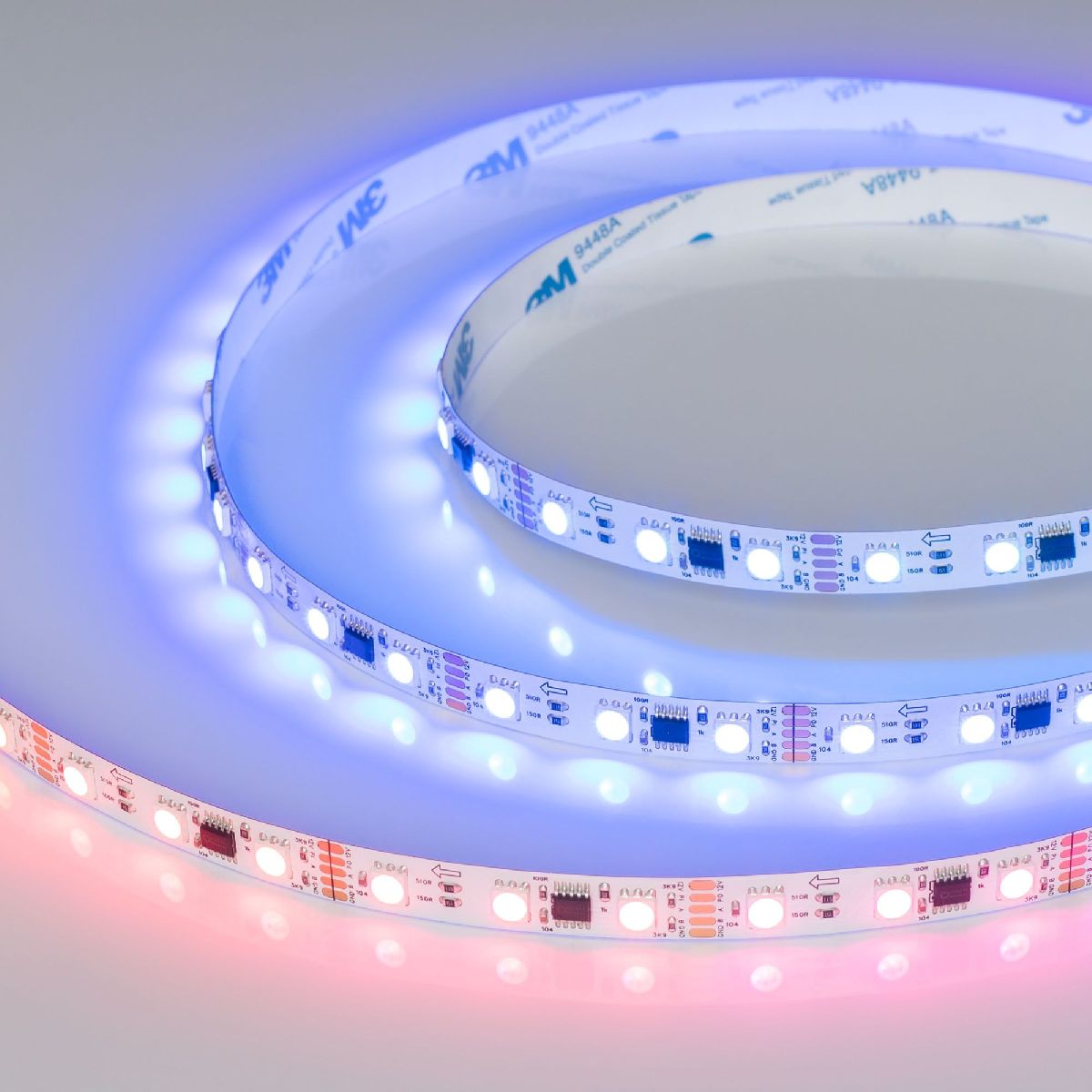 Светодиодная лента Arlight DMX-B60-10mm 12V RGB-PX3 (14 W/m, IP20, 5060, 5m) 039174