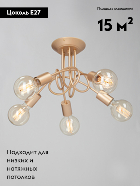 Потолочная люстра Vitaluce V37270-8/5PL