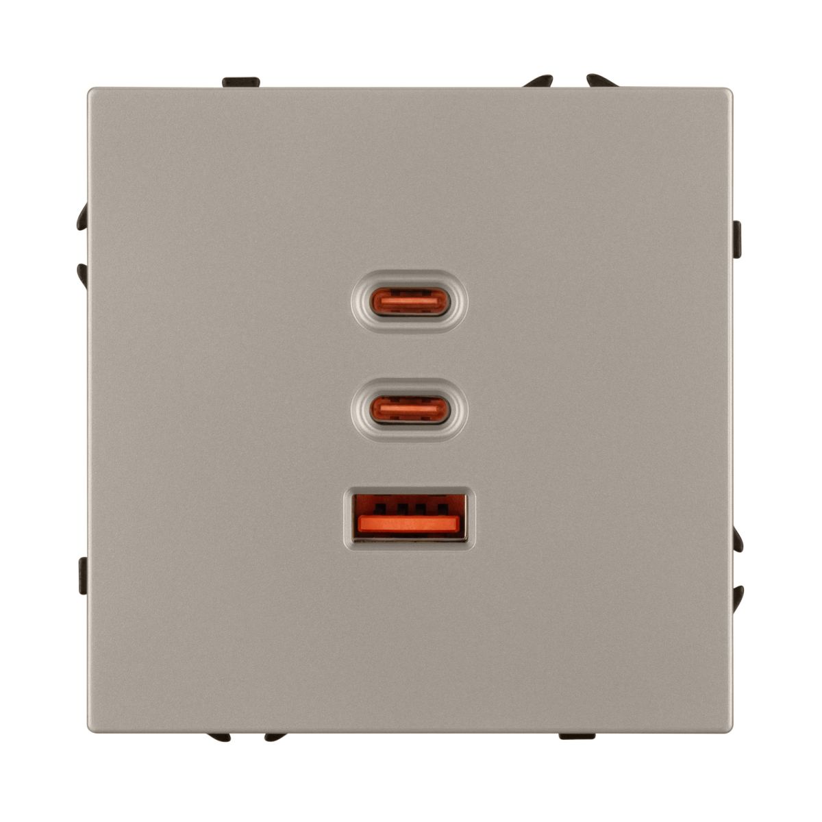Механизм розетки с быстрой USB зарядкой Arlight SCT-NOBE-MUACC-SFPL-FC-CA (65W, QC3) 061835
