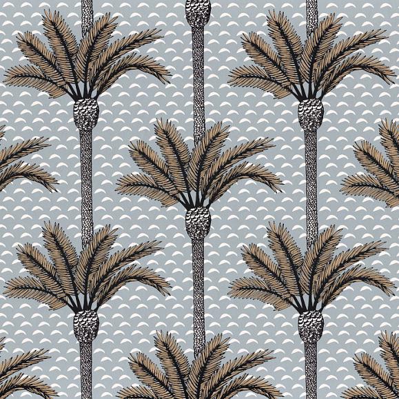 Обои Casamance 75240304 Atlas Pierre Bleue