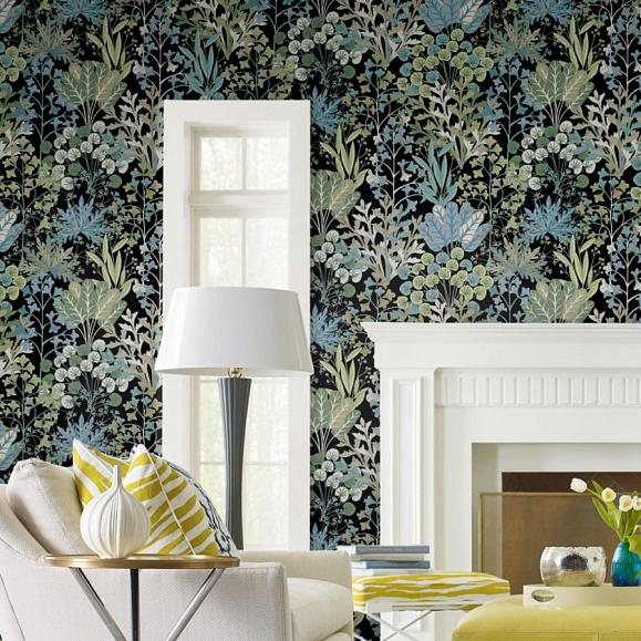 Обои York BL1811 Forest Floor Black