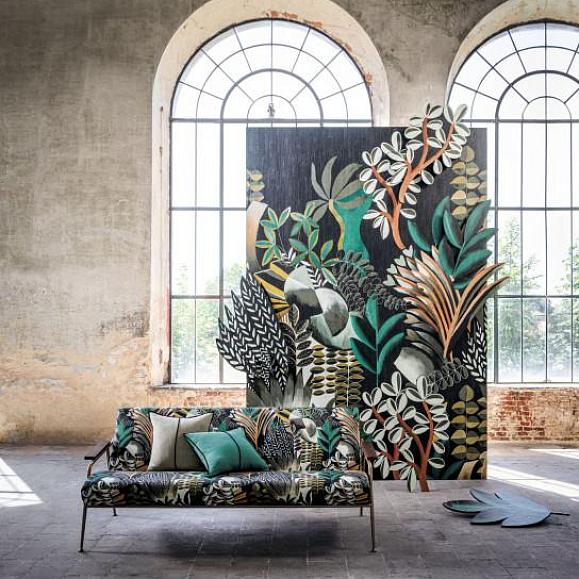 Панно Casamance 74870304 Artemis Noir/Emeraude
