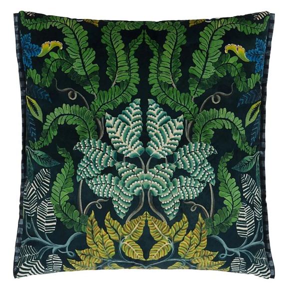 Подушка CCDG1450, Brocart Decoratif Velours, Noir, Designers Guild 55 x 55см