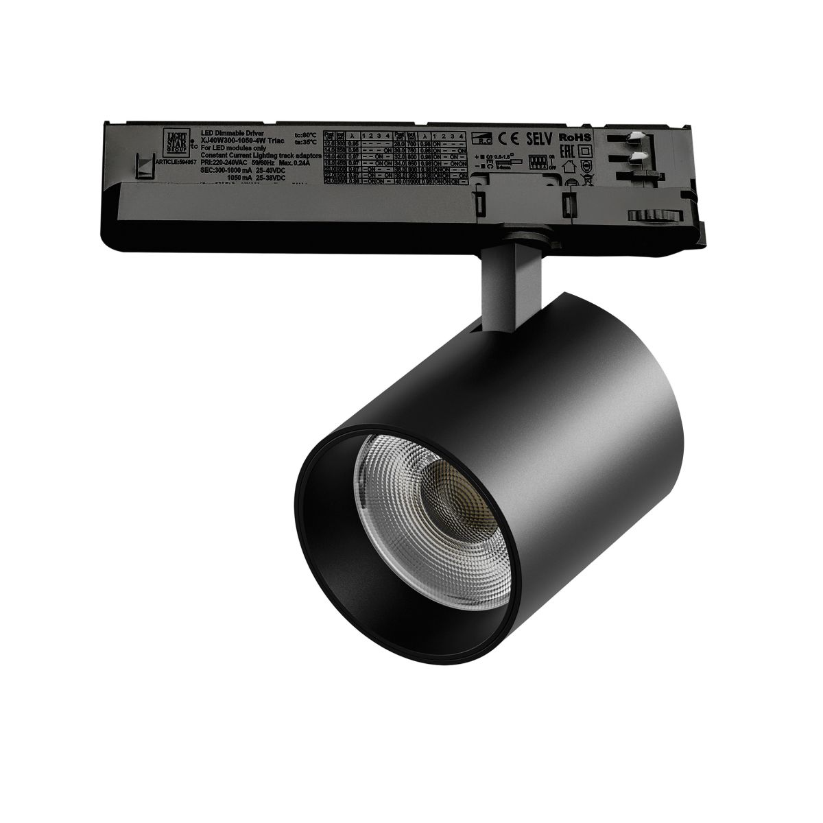 Трековый трехфазный светильник Quattro LED с управлением TRIAC Lightstar Alta Base A5437TRIAC
