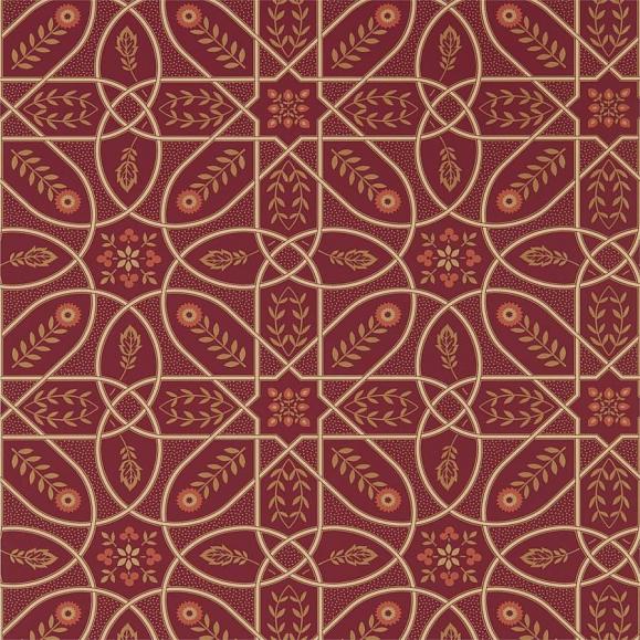 Обои Morris 216701 Brophy Trellis Russet Gold
