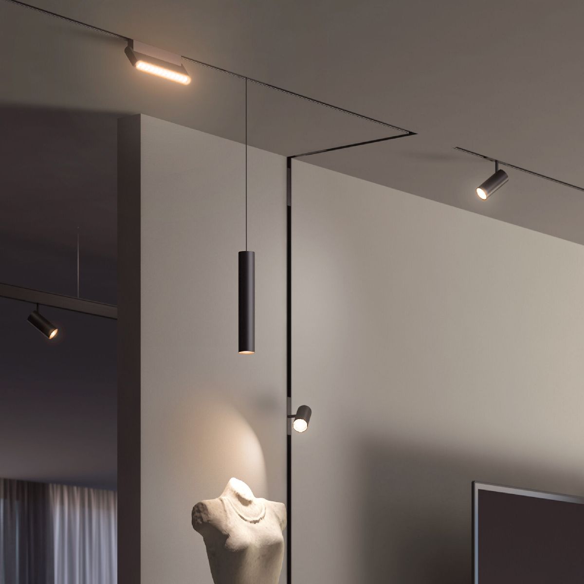 Трековый магнитный светильник Elektrostandard Slim Magnetic 4690389206443 85034/01 a067375